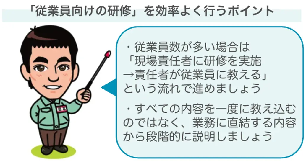 従業員向けの研修を効率良く行うポイント