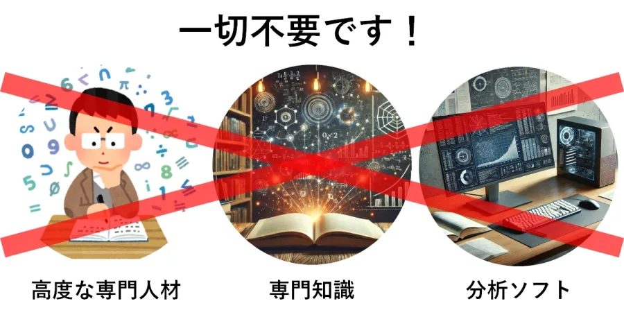 ビジネスデータ分析には、一切不要な要素