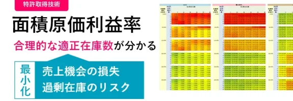 test利益を最大化する適正在庫が分かる｜面積原価利益率