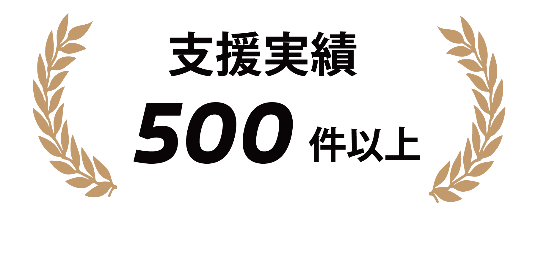 支援実績 500件以上