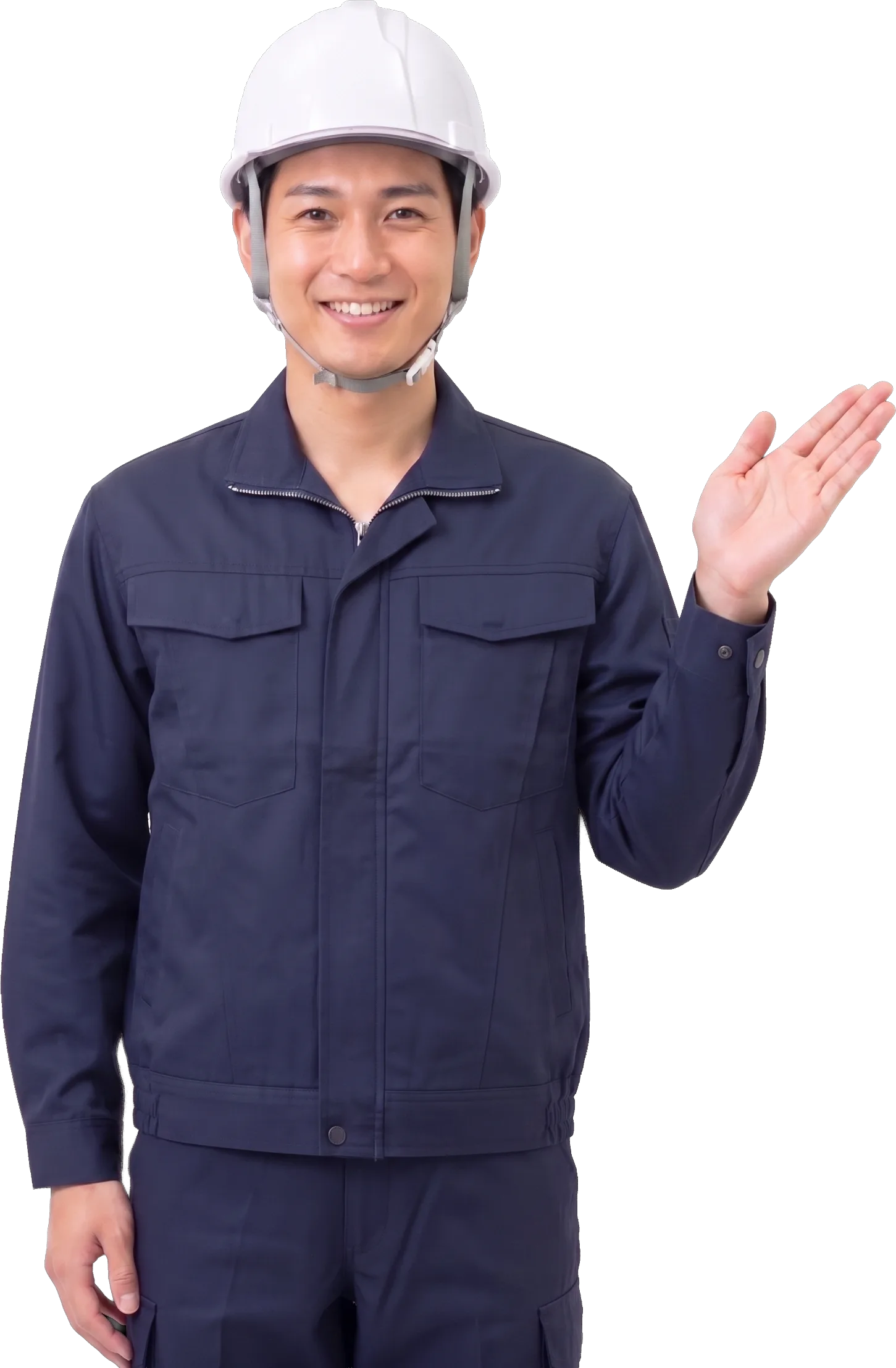 適正在庫について案内するスタッフ